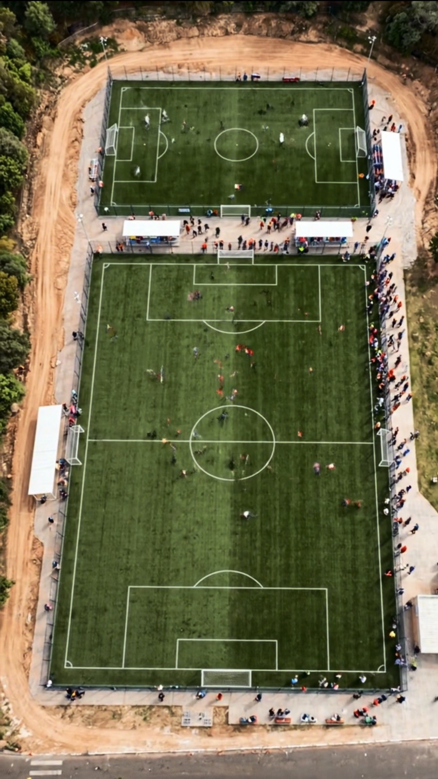 Espaços esportivos revitalizados